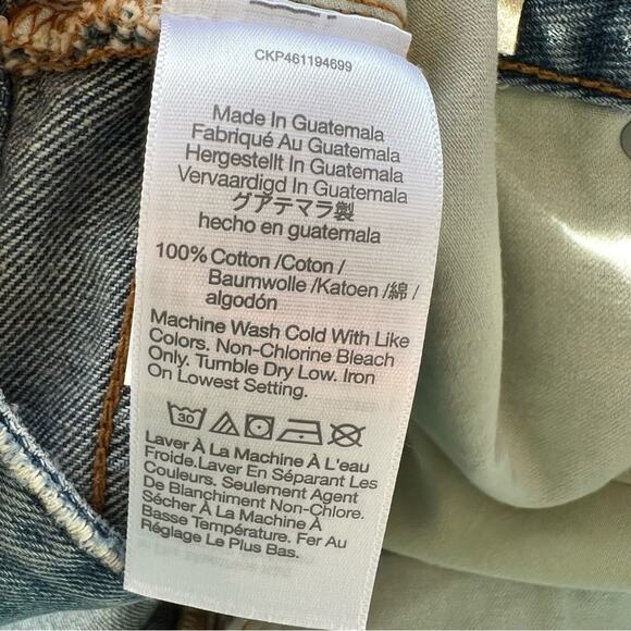 Madewell The Mom Cut Off Jeans Short Size 22 W - Picture 8 of 11